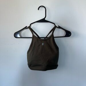 NOBULL army green sports bra